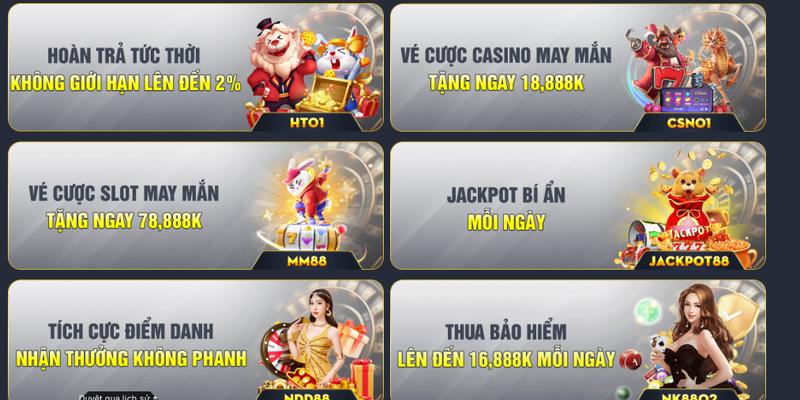 Tham gia Jackpot bí ẩn săn tiền khủng